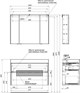 AQUANET Тумба под раковину подвесная Бруклин 100 антрацит матовый AQUANET-310139 - фото 266042