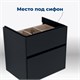 AQUANET Тумба под раковину подвесная Бруклин 60 антрацит матовый AQUANET-310140 - фото 266066