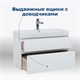 AQUANET Тумба под раковину подвесная Бруклин 85 белый AQUANET-203960 - фото 266118