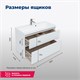 AQUANET Тумба под раковину подвесная Гласс 100 белый AQUANET-235664 - фото 266894