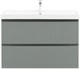 AQUANET Тумба под раковину подвесная Джейн (Flat) 100 мисти грин AQUANET-335436 - фото 266998