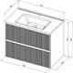 AQUANET Тумба под раковину подвесная Джейн (Flat) 80 мисти грин AQUANET-335434 - фото 267113