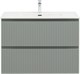 AQUANET Тумба под раковину подвесная Джейн (Flat) 90 мисти грин AQUANET-335435 - фото 267171