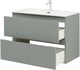 AQUANET Тумба под раковину подвесная Джейн (Flat) 90 мисти грин AQUANET-335435 - фото 267172