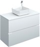 AQUANET Тумба под раковину подвесная Джейн 100 белый матовый AQUANET-313288 - фото 267189