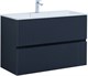 AQUANET Тумба под раковину подвесная Джейн 100 маренго AQUANET-313304 - фото 267199