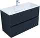 AQUANET Тумба под раковину подвесная Джейн 100 маренго AQUANET-313304 - фото 267202