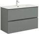 AQUANET Тумба под раковину подвесная Джейн 100 мисти грин AQUANET-313320 - фото 267219