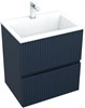 AQUANET Тумба под раковину подвесная Джейн 60 маренго AQUANET-313300 - фото 267257