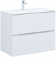 AQUANET Тумба под раковину подвесная Джейн 80 белый матовый AQUANET-313286 - фото 267360