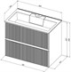 AQUANET Тумба под раковину подвесная Джейн 80 белый матовый AQUANET-313286 - фото 267367