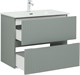 AQUANET Тумба под раковину подвесная Джейн 80 мисти грин AQUANET-313318 - фото 267401