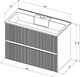 AQUANET Тумба под раковину подвесная Джейн 90 белый матовый AQUANET-313287 - фото 267409