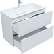 AQUANET Тумба под раковину подвесная Джейн 90 белый матовый AQUANET-313287 - фото 267412