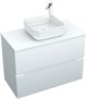 AQUANET Тумба под раковину подвесная Джейн 90 белый матовый AQUANET-313287 - фото 267423