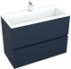 AQUANET Тумба под раковину подвесная Джейн 90 маренго AQUANET-313303 - фото 267435