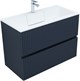 AQUANET Тумба под раковину подвесная Джейн 90 маренго AQUANET-313303 - фото 267437