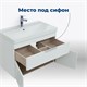 AQUANET Тумба под раковину подвесная Ирис new 50 белый глянец (1 ящик, 2 дверцы) AQUANET-310147 - фото 267533