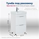 AQUANET Тумба под раковину напольная Ирис new 50 белый глянец (2 ящика, ножки) AQUANET-310151 - фото 267540
