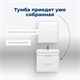 AQUANET Тумба под раковину подвесная Ирис new 60 белый глянец (2 ящика) AQUANET-310144 - фото 267602