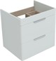 AQUANET Тумба под раковину подвесная Ирис new 60 белый глянец (2 ящика) AQUANET-310144 - фото 267606