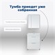 AQUANET Тумба под раковину напольная Ирис New 80 белый глянец (2 ящика, ножки) AQUANET-310154 - фото 267670