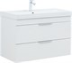 AQUANET Тумба под раковину подвесная Ирис New 90 белый глянец AQUANET-336311 - фото 267688