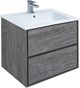 AQUANET Тумба под раковину подвесная Милан 65 дуб рошелье AQUANET-339966 - фото 268078