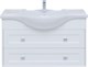 AQUANET Тумба под раковину подвесная Монте 85 белый матовый AQUANET-303998 - фото 268286