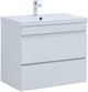 AQUANET Тумба под раковину подвесная Нота New 75 белый глянец AQUANET-335418 - фото 268601