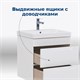 AQUANET Тумба под раковину подвесная София 60 белый глянец (2 ящика) AQUANET-288905 - фото 269141