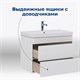 AQUANET Тумба под раковину подвесная София 80 белый глянец (2 ящика) AQUANET-274002 - фото 269151