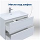 AQUANET Тумба под раковину подвесная Терра 90 белый матовый AQUANET-313235 - фото 269263