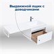 AQUANET Тумба под раковину подвесная Токио 58 белый (подвесная, 1 ящик) AQUANET-236916 - фото 269363