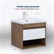 AQUANET Тумба под раковину подвесная Тренд 60 дуб рустикальный/белый сатин AQUANET-345117 - фото 269439