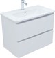 AQUANET Тумба под раковину подвесная Эмбер 80 белый матовый AQUANET-330467 - фото 269509