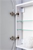 AQUANET Зеркальный шкаф Монте 50 белый, с LED подсветкой AQUANET-344787 - фото 269613