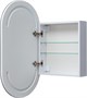 AQUANET Зеркальный шкаф Монте 50 белый, с LED подсветкой AQUANET-344787 - фото 269628