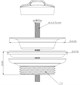 AQUANET Водослив для умывальника AQUANET-339429 - фото 269859