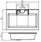 AQUANET Раковина для тумбы Фортуна 70 AQUANET-182523 - фото 270529