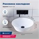 AQUANET Раковина накладная Round-1-MB 36 черный матовый AQUANET-ROUND-1-MB - фото 270857