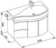 AQUANET Раковина для тумбы Сопрано 95 R AQUANET-НФ-00007880 - фото 271177