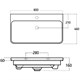 AQUANET Раковина для тумбы Sanovit Luxury 80 11080-KL AQUANET-11080-KL - фото 271205
