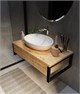 1MARKA Grunge Loft Тумба под раковину подвесная ширина 70 см, цвет дуб Вотан Ц0000015940 - фото 271453