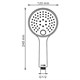 WASSERKRAFT Sauer 7100 A207 Лейка 3-функциональная, золото WASSERKRAFT A207 - фото 271824