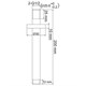 WASSERKRAFT Abens 2000 A151 Потолочный излив для душа, черный WASSERKRAFT A151 - фото 271850
