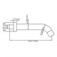 WASSERKRAFT Mindel 8500 A149 Настенный излив для ванны, белый WASSERKRAFT A149 - фото 271957