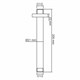 WASSERKRAFT Sauer 7100 A234 Потолочный излив для душа, золото WASSERKRAFT A234 - фото 271996