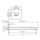 WASSERKRAFT Weida 3100 A270 Настенный излив для ванны, хром WASSERKRAFT A270 - фото 272205
