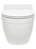 AQUAme Унитаз подвесной сиденье SoftClose, технология смыва QUIET, скрытый крепеж. 520х360х410, белый AQM2010 - фото 272513